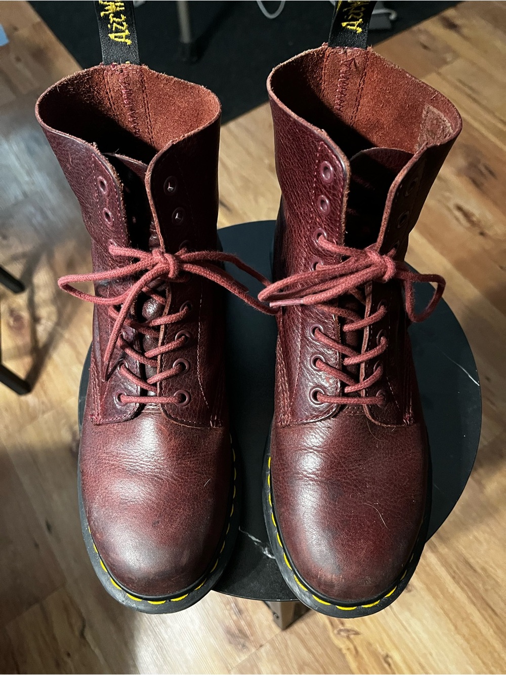 Dr. Marten Lace-Up Boots in ox blood